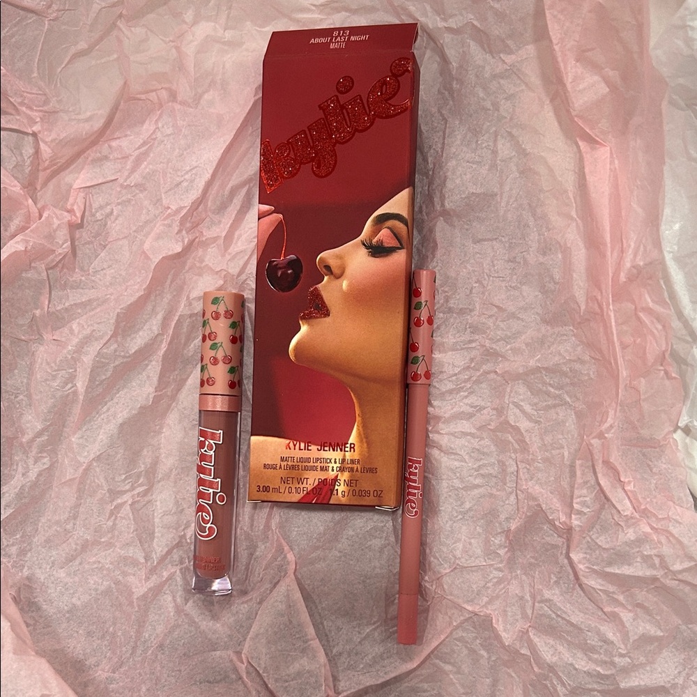Kylie Cosmetics Matte Liquid Lipstick Kit in 813 “About Last Night.” NIB